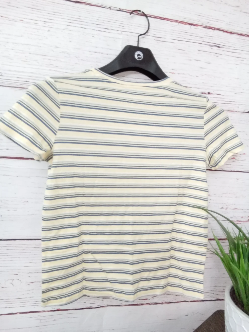 NWT Gap Kids VintageSoft Stripe T-Shirt Yellow Blue XXL 14-16